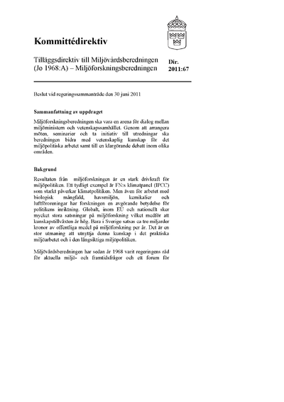 Omslaget till dir. 2011:67