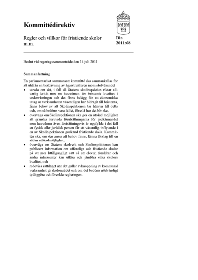 Omslaget till dir. 2011:68