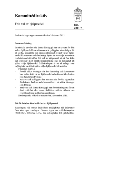 Omslaget till dir. 2011:7