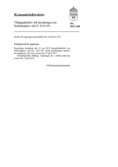 Omslaget till dir. 2012:100