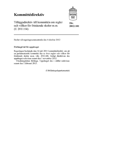 Omslaget till dir. 2012:101