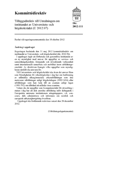 Omslaget till dir. 2012:111