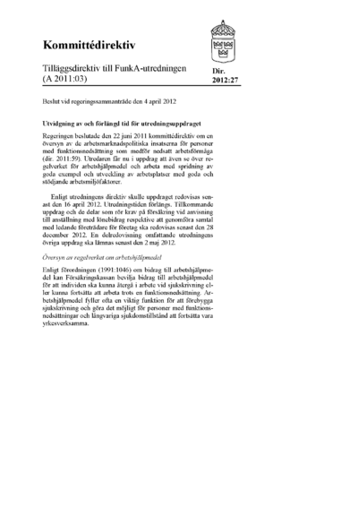 Omslaget till dir. 2012:27