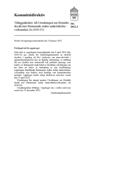 Omslaget till dir. 2012:3