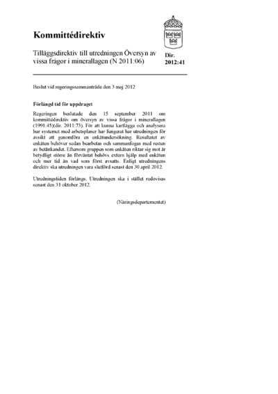 Omslaget till dir. 2012:41