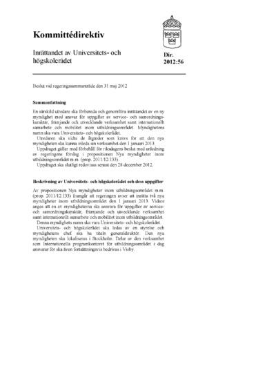 Omslaget till dir. 2012:56
