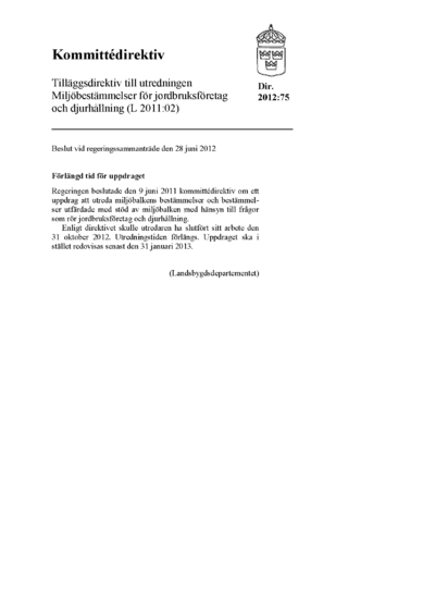 Omslaget till dir. 2012:75