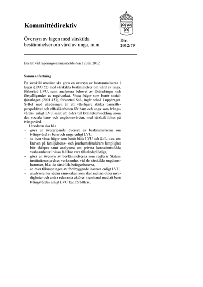 Omslaget till dir. 2012:79