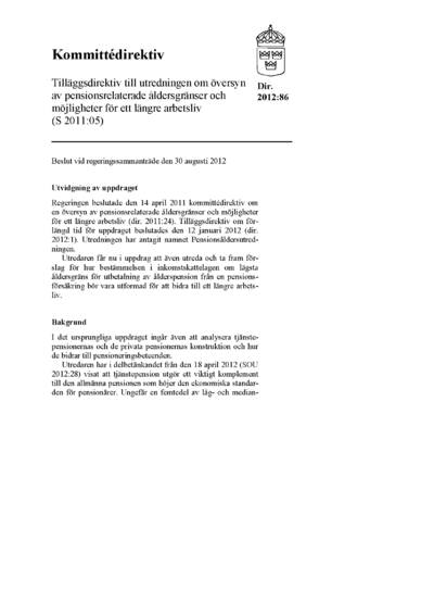 Omslaget till dir. 2012:86