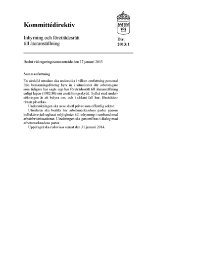 Omslaget till dir. 2013:1