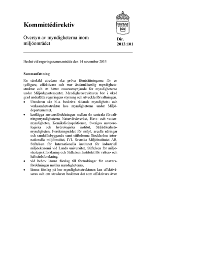 Omslaget till dir. 2013:101