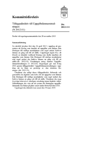 Omslaget till dir. 2013:111