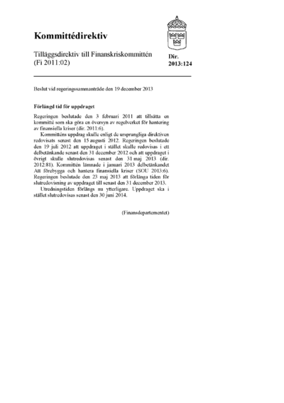 Omslaget till dir. 2013:124