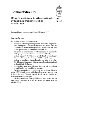 Omslaget till dir. 2013:2