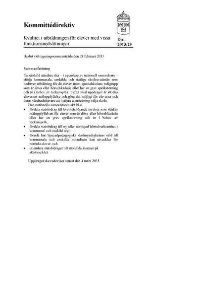 Omslaget till dir. 2013:29