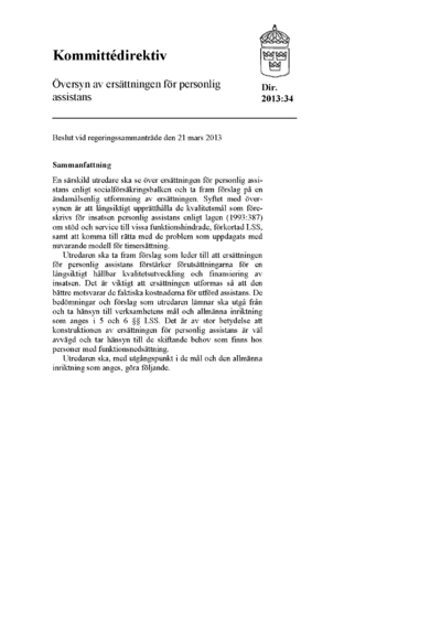 Omslaget till dir. 2013:34
