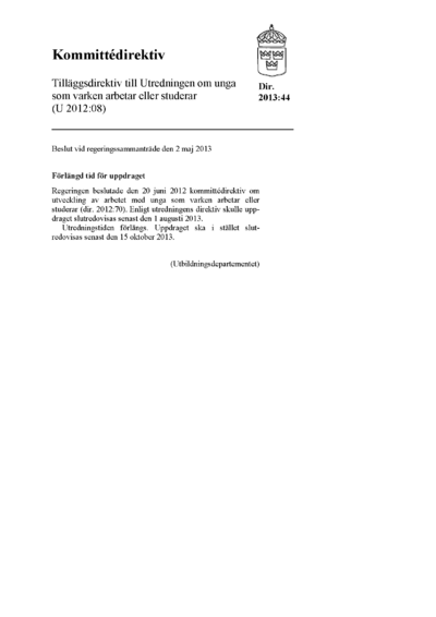 Omslaget till dir. 2013:44