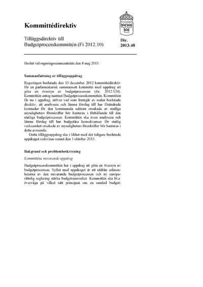 Omslaget till dir. 2013:48