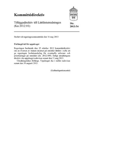 Omslaget till dir. 2013:54