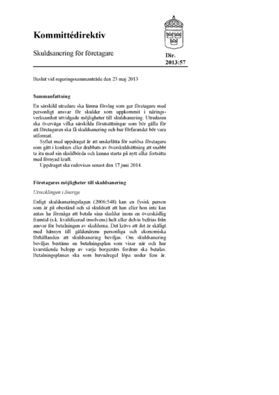 Omslaget till dir. 2013:57