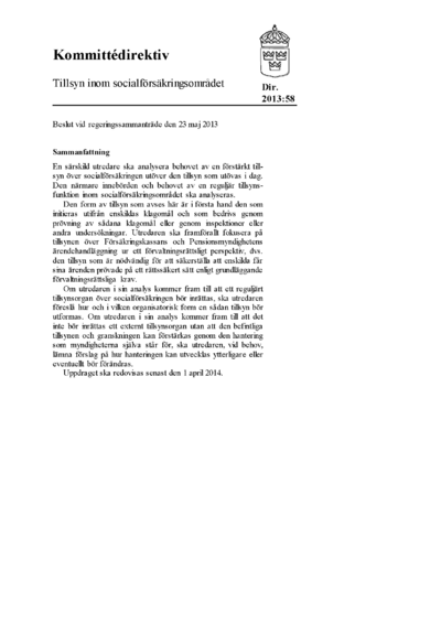 Omslaget till dir. 2013:58