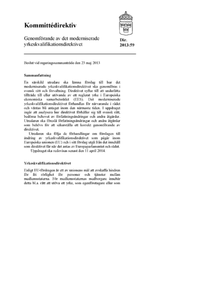 Omslaget till dir. 2013:59