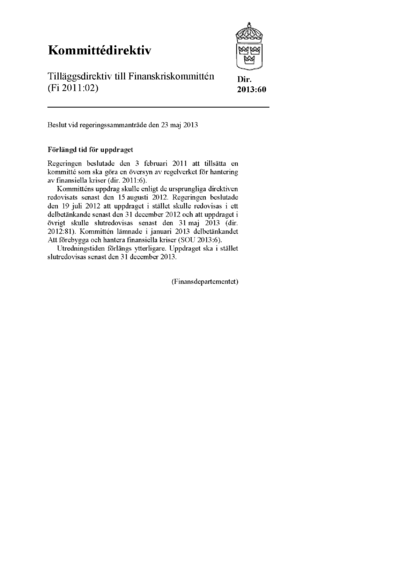 Omslaget till dir. 2013:60