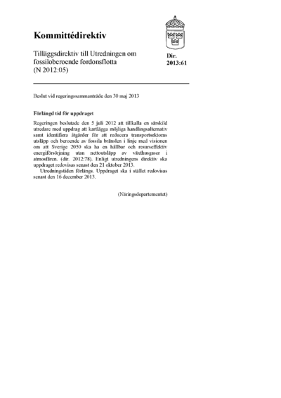 Omslaget till dir. 2013:61