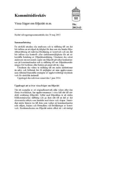 Omslaget till dir. 2013:63