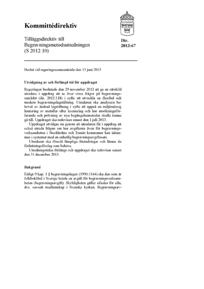 Omslaget till dir. 2013:67