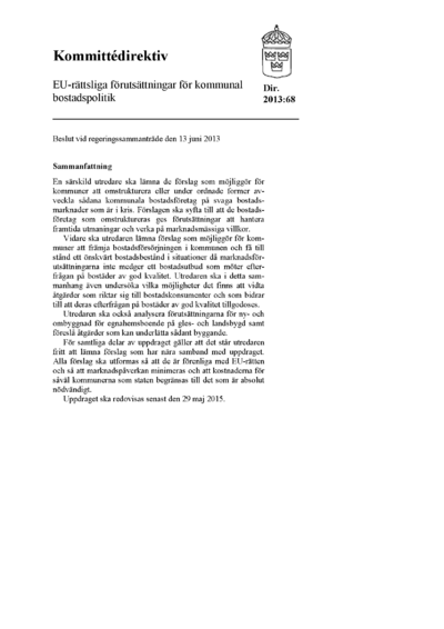 Omslaget till dir. 2013:68