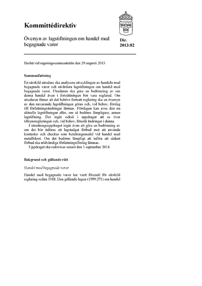 Omslaget till dir. 2013:82