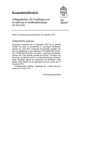 Omslaget till dir. 2013:87