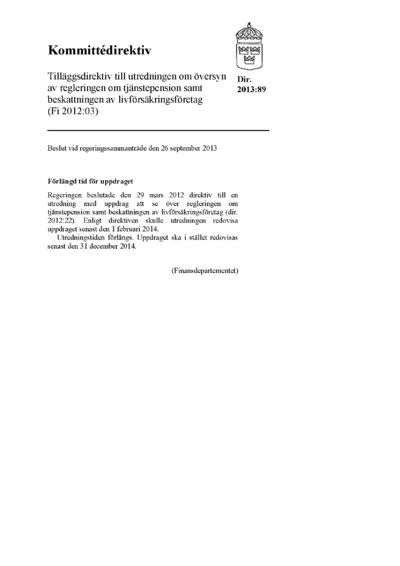 Omslaget till dir. 2013:89