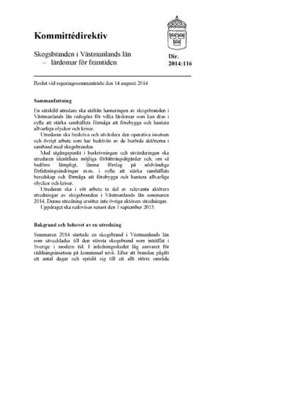 Omslaget till dir. 2014:116