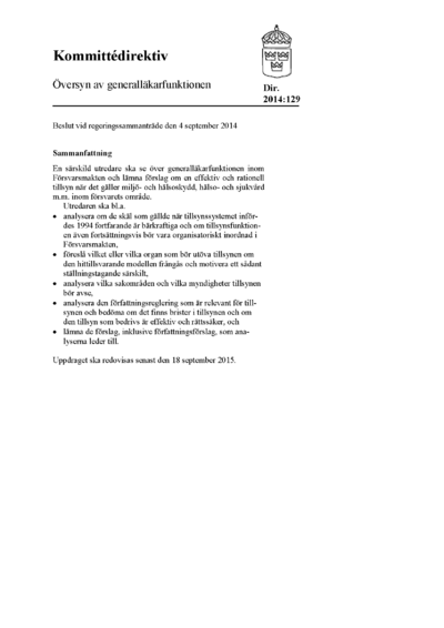 Omslaget till dir. 2014:129