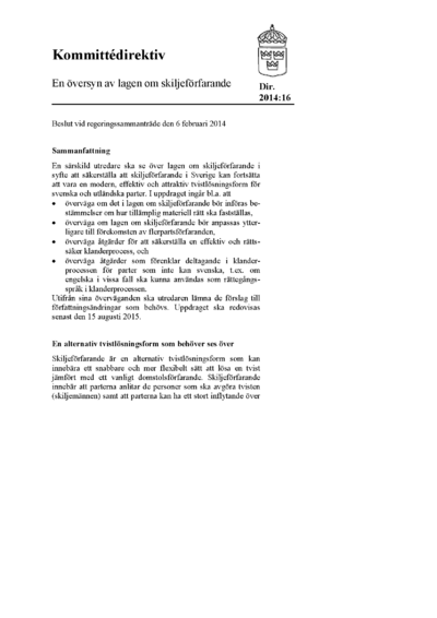 Omslaget till dir. 2014:16