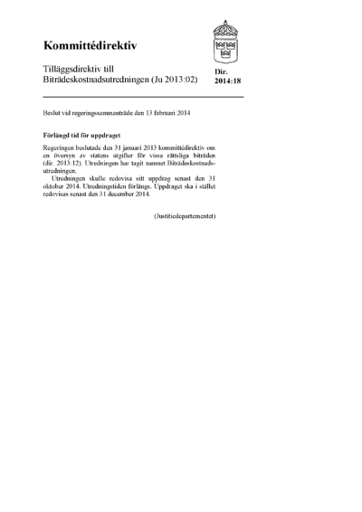 Omslaget till dir. 2014:18