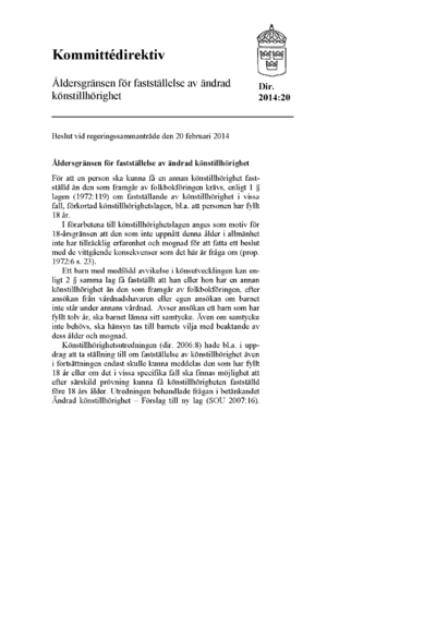 Omslaget till dir. 2014:20