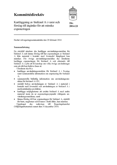 Omslaget till dir. 2014:23