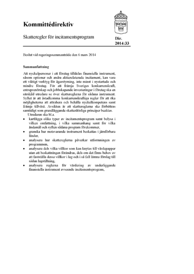 Omslaget till dir. 2014:33