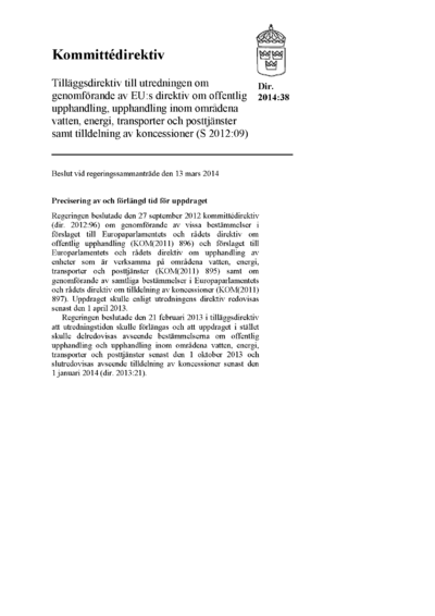 Omslaget till dir. 2014:38
