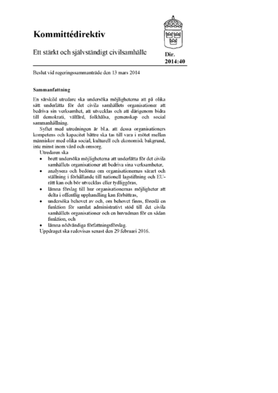 Omslaget till dir. 2014:40