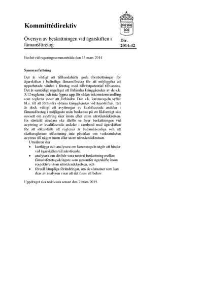 Omslaget till dir. 2014:42