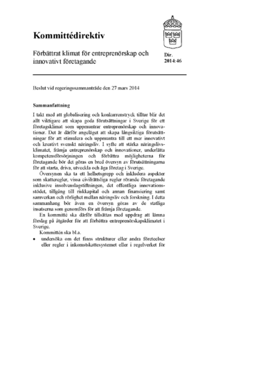 Omslaget till dir. 2014:46