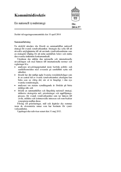 Omslaget till dir. 2014:57