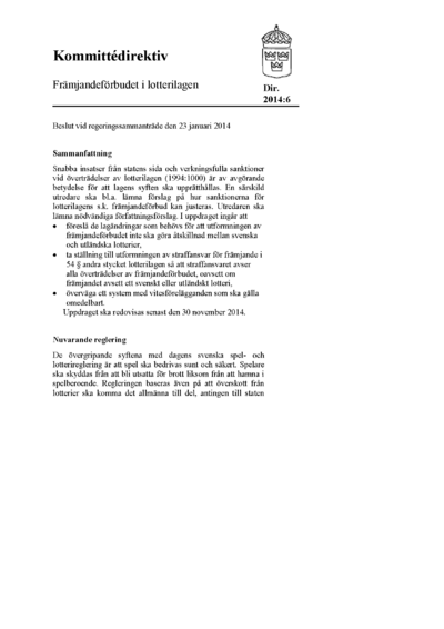 Omslaget till dir. 2014:6