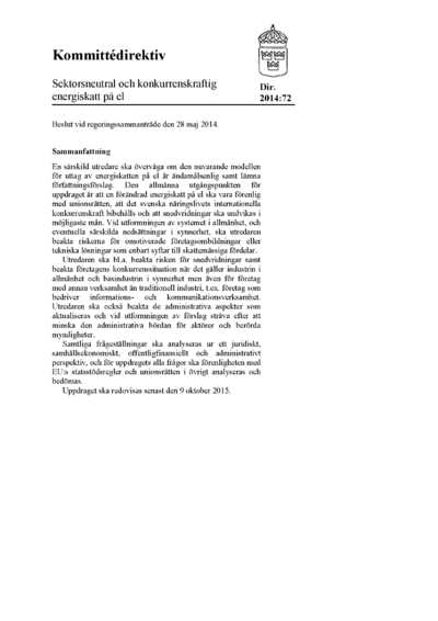 Omslaget till dir. 2014:72