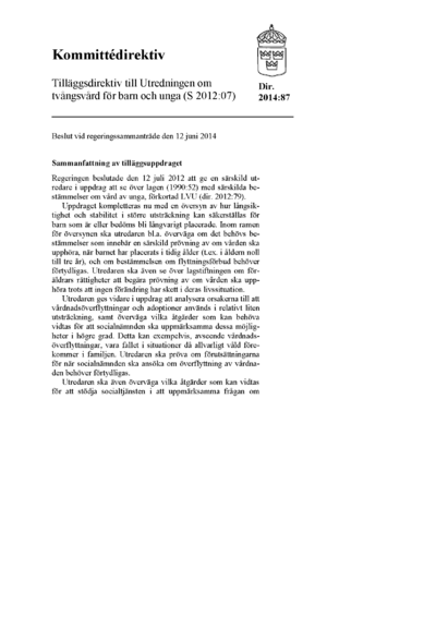 Omslaget till dir. 2014:87