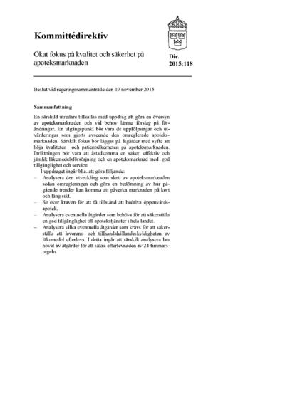 Omslaget till dir. 2015:118